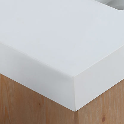 Altair Designs 60"/72"/84" single/double vanity with top - 552060B-LB-WH-NM