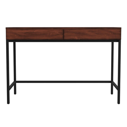 Butler Specialty Company Carl 45"" Wood and Metal Writing Desk, Medium Brown  - 5521054