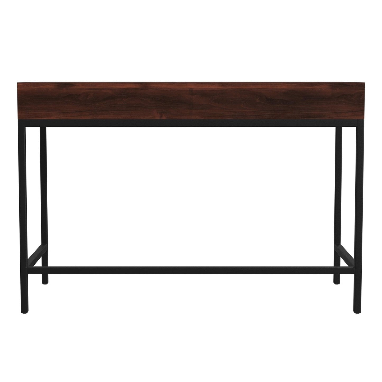Butler Specialty Company Carl 45"" Wood and Metal Writing Desk, Medium Brown  - 5521054