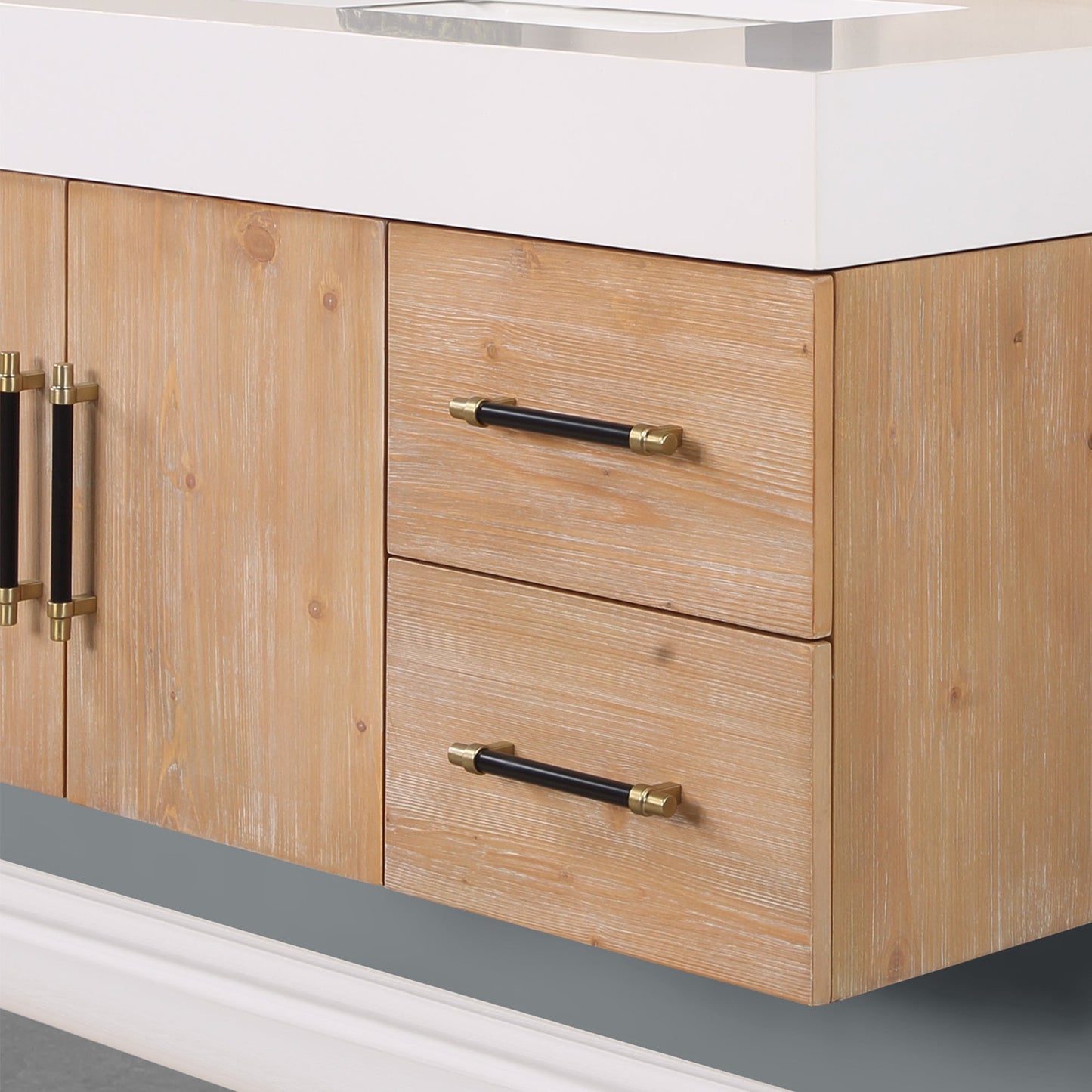 Altair Designs 36"/48" single vanity with top - 553036-LB-WH
