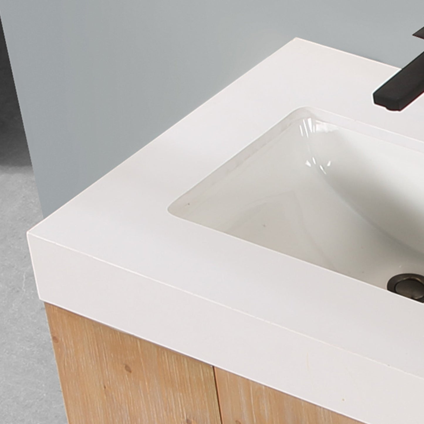 Altair Designs 60" double vanity with top - 553060-LB-WH