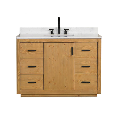 Altair Designs 48" single vanity with top - 556048-NW-GW