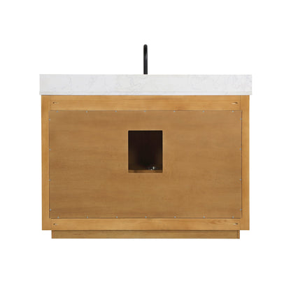 Altair Designs 48" single vanity with top - 556048-NW-GW