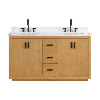 Altair Designs 60" double vanity with top - 556060-NW-GW