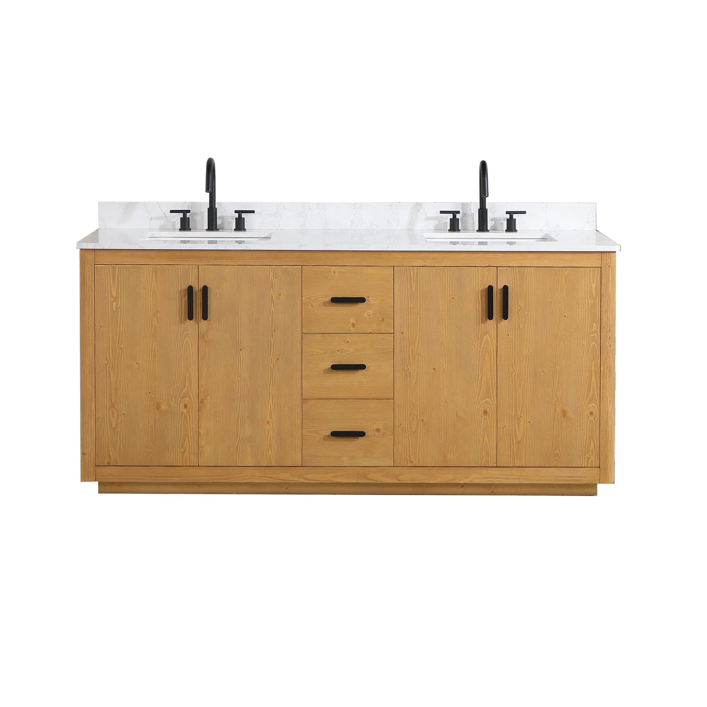 Altair Designs 72" double vanity with top - 556072-NW-GW