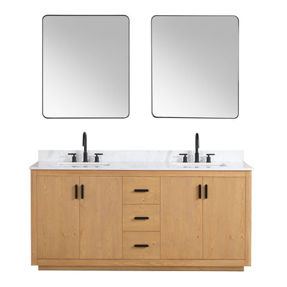 Altair Designs 72" double vanity with top - 556072-NW-GW