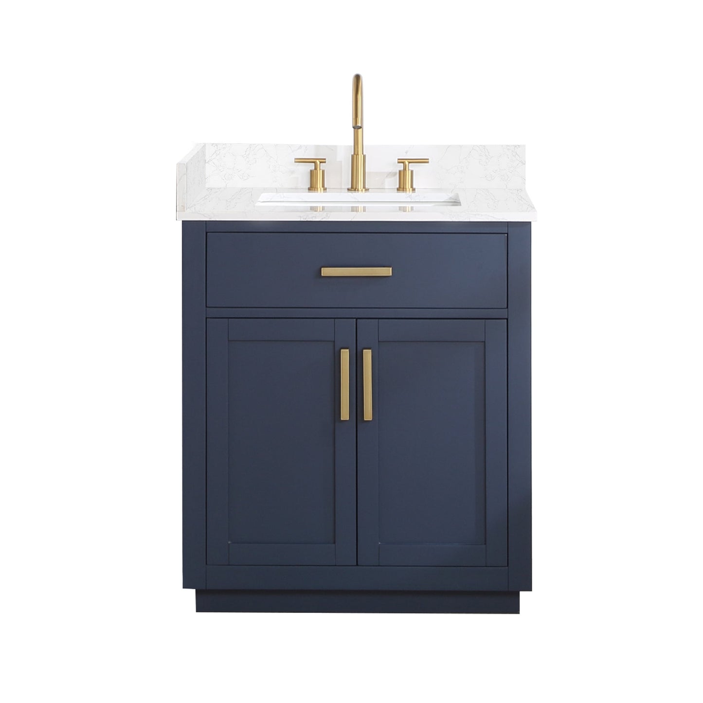 Altair Designs 30" single vanity with top - 557030-RB-GW-NM