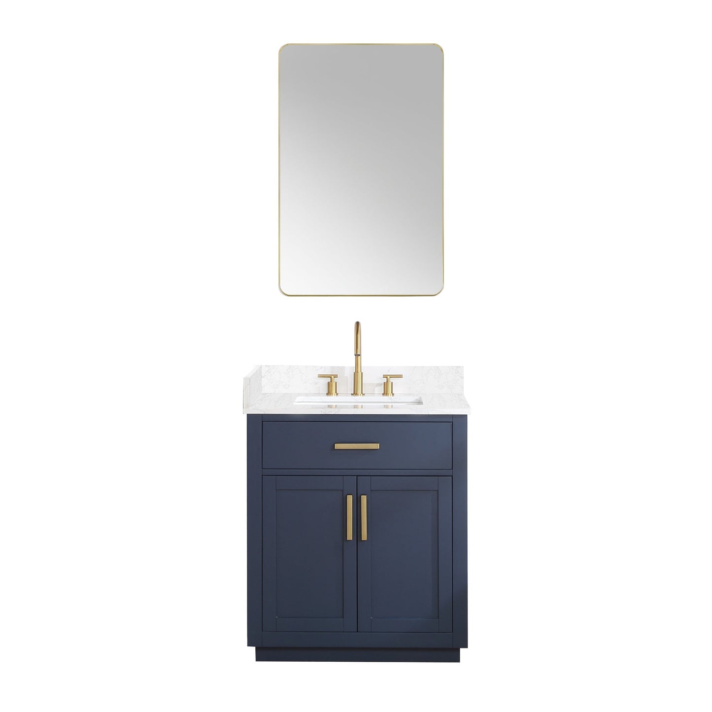 Altair Designs 30" single vanity with top - 557030-RB-GW-NM