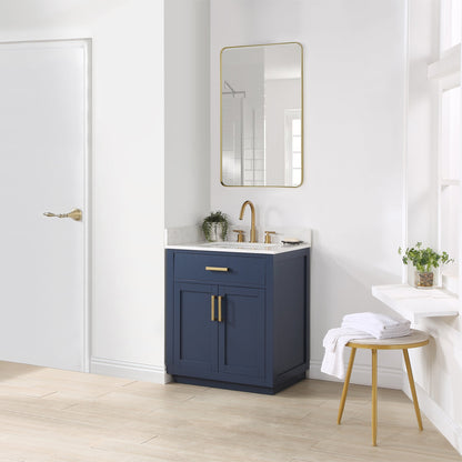 Altair Designs 30" single vanity with top - 557030-RB-GW-NM
