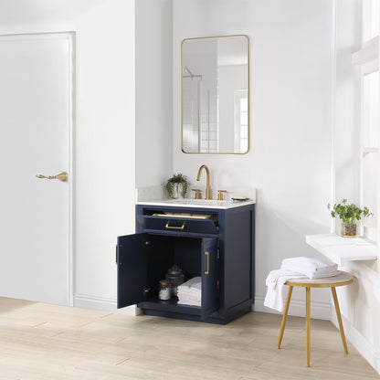 Altair Designs 30" single vanity with top - 557030-RB-GW-NM