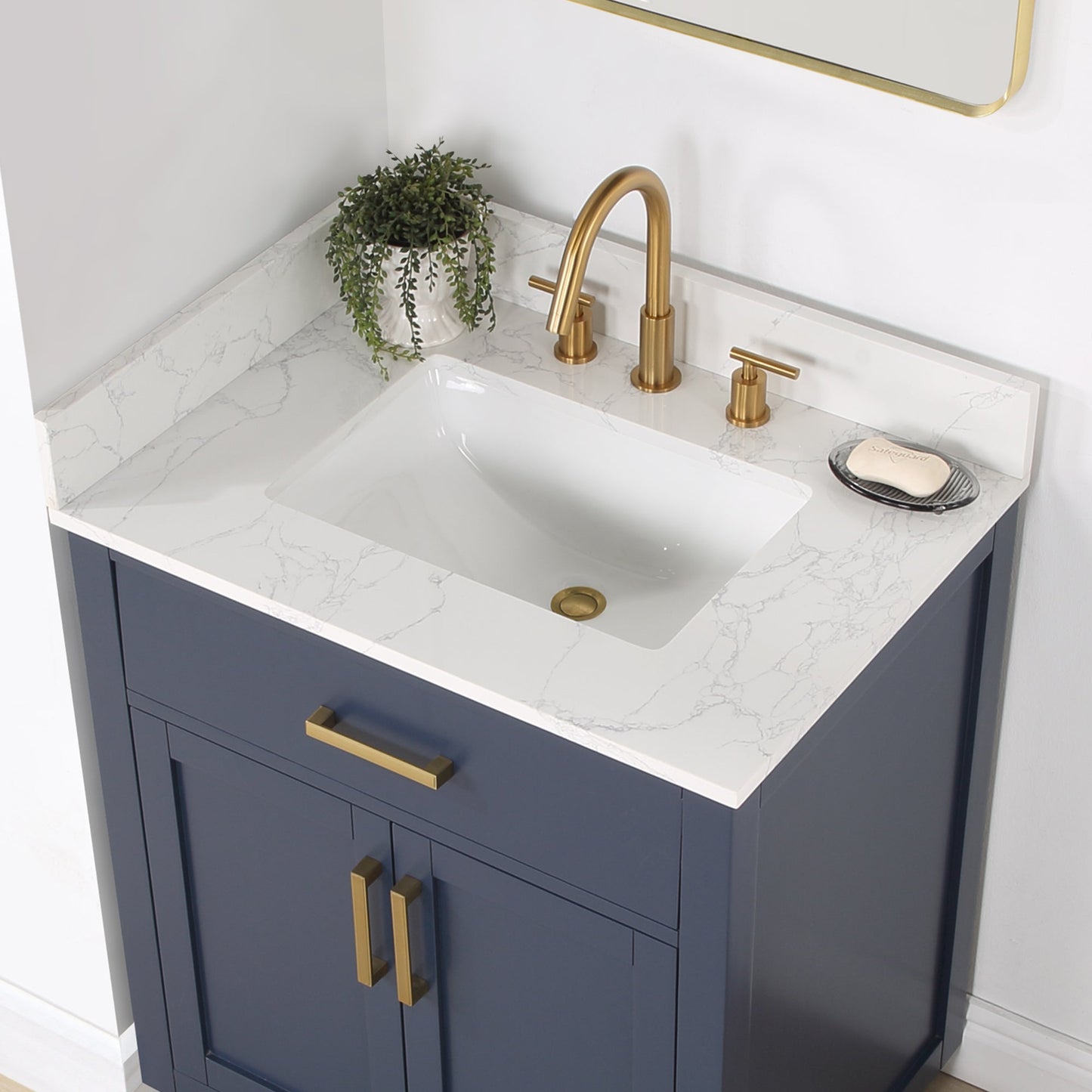 Altair Designs 30" single vanity with top - 557030-RB-GW-NM