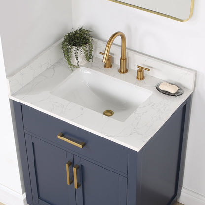 Altair Designs 30" single vanity with top - 557030-RB-GW-NM