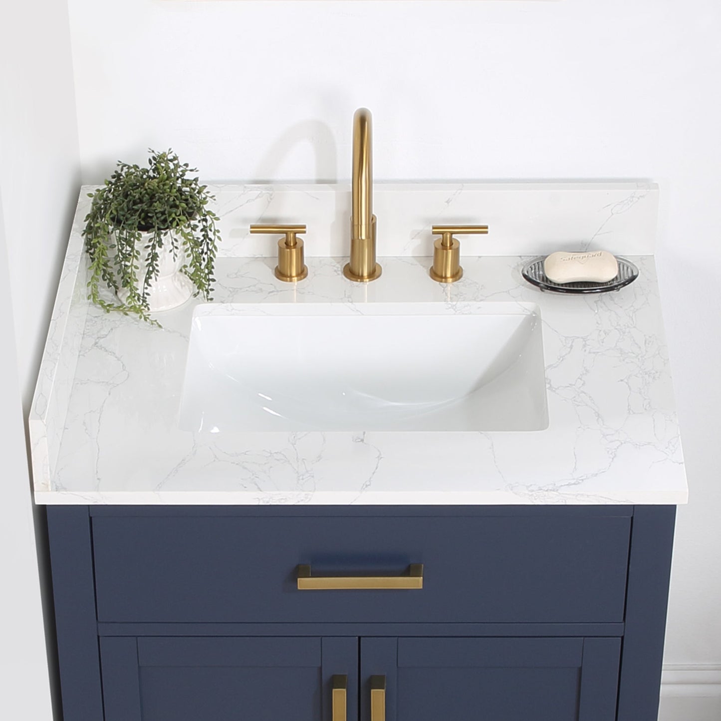 Altair Designs 30" single vanity with top - 557030-RB-GW-NM