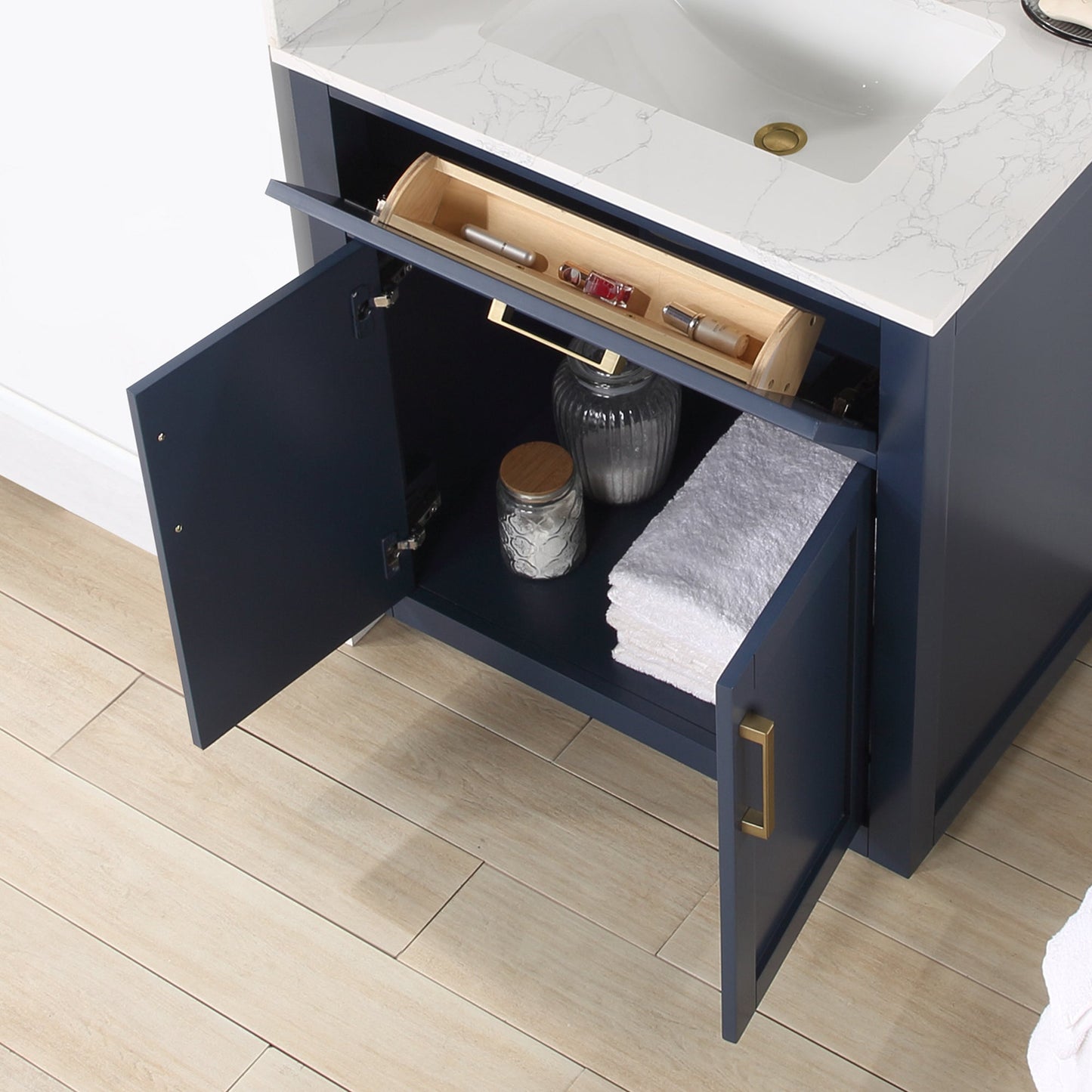 Altair Designs 30" single vanity with top - 557030-RB-GW-NM