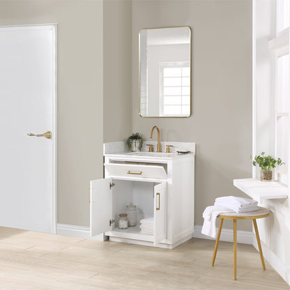 Altair Designs 30" single vanity with top - 557030-RB-GW-NM