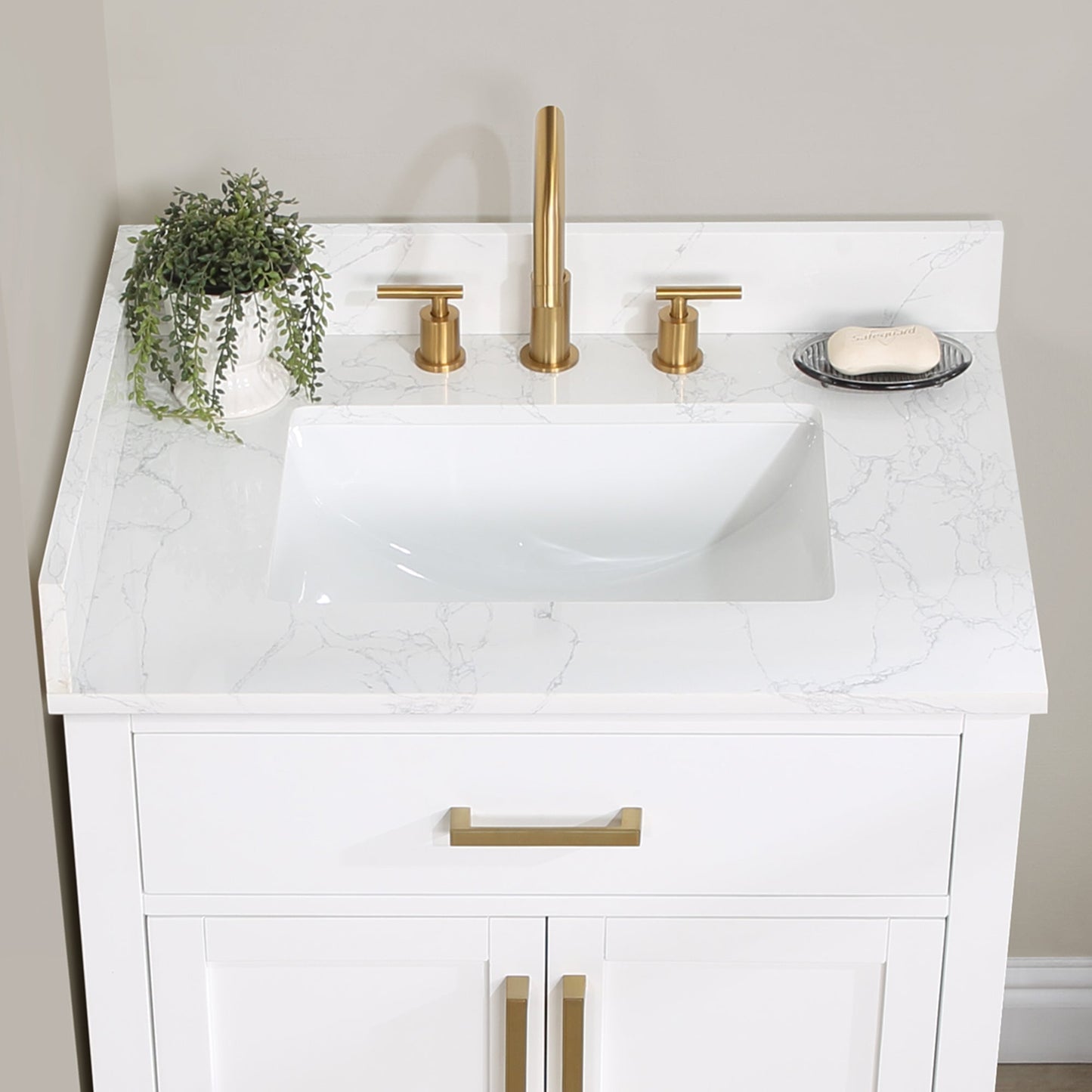 Altair Designs 30" single vanity with top - 557030-RB-GW-NM