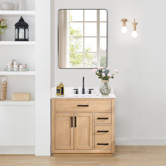 Altair Designs Gavino 36" single vanity with top - 557036-LB-GW-NM Price
