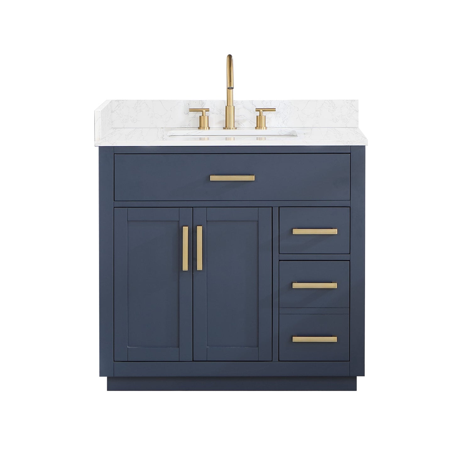 Altair Designs Gavino 36" single vanity with top - 557036-LB-GW-NM Price