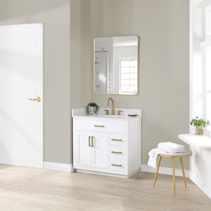 Altair Designs Gavino 36" single vanity with top - 557036-LB-GW-NM Price