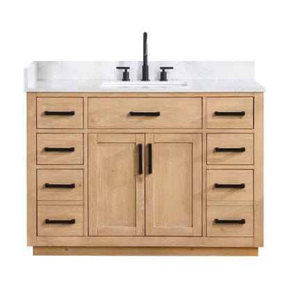 Altair Designs 48" single vanity with top - 557048-RB-GW-NM