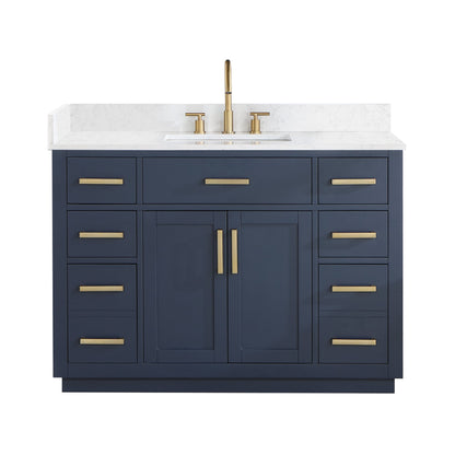 Altair Designs 48" single vanity with top - 557048-RB-GW-NM
