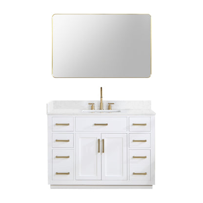 Altair Designs 48" single vanity with top - 557048-RB-GW-NM