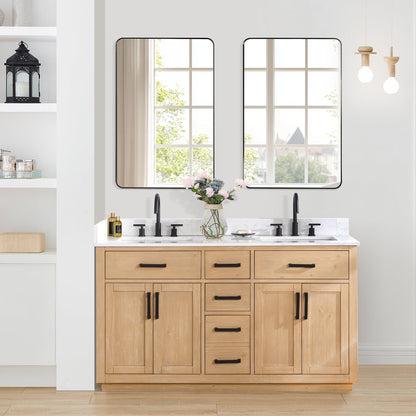 Altair Designs Gavino 60" double vanity with top - 557060-LB-GW-NM Price
