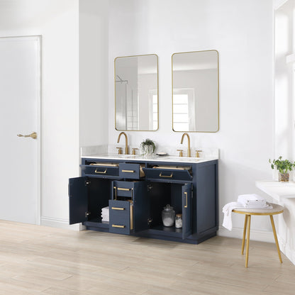 Altair Designs Gavino 60" double vanity with top - 557060-LB-GW-NM Price