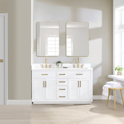 Altair Designs Gavino 60" double vanity with top - 557060-LB-GW-NM Price