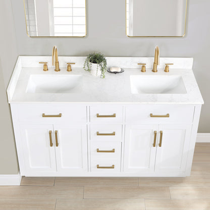 Altair Designs Gavino 60" double vanity with top - 557060-LB-GW-NM Price