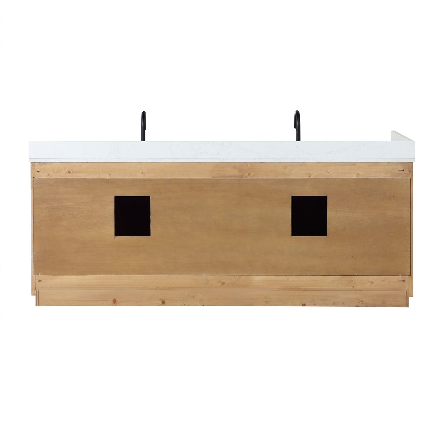 Altair Designs Gavino 84" double vanity with top - 557084-LB-GW-NM