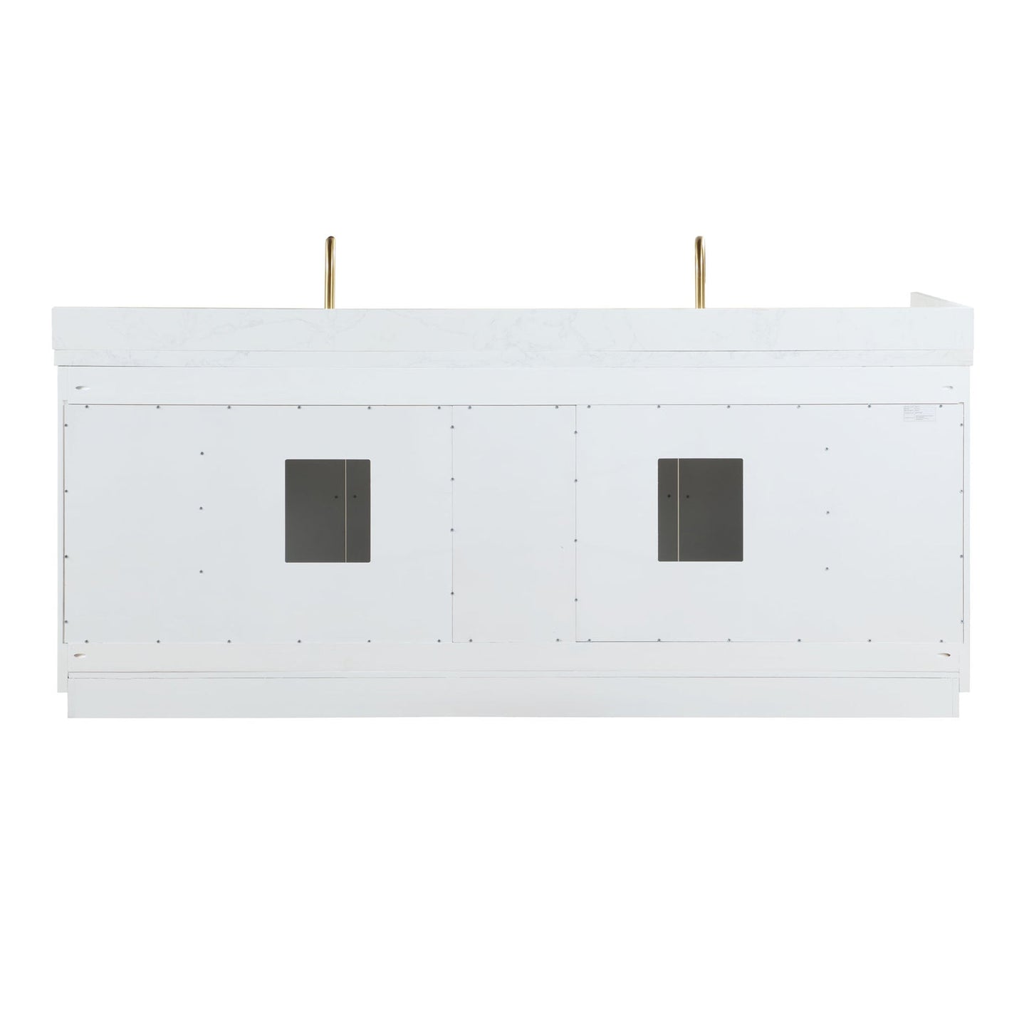 Altair Designs Gavino 84" double vanity with top - 557084-LB-GW-NM