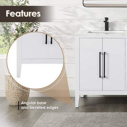 Altair Designs Laurel 60" double vanity with top - 558060-WF-CWQ-NM