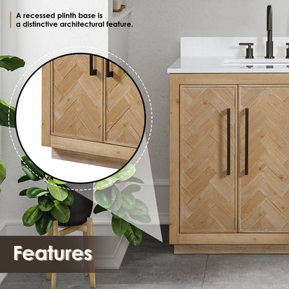 Altair Designs Bellavia 36" single vanity with top - 559036-WF-GW-NM