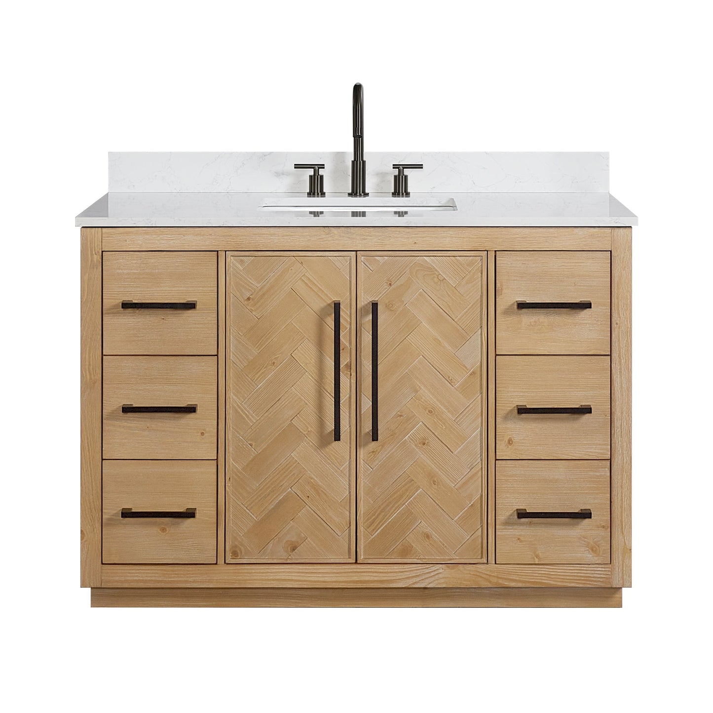 Altair Designs Bellavia 48" single vanity with top - 559048-WF-GW-NM