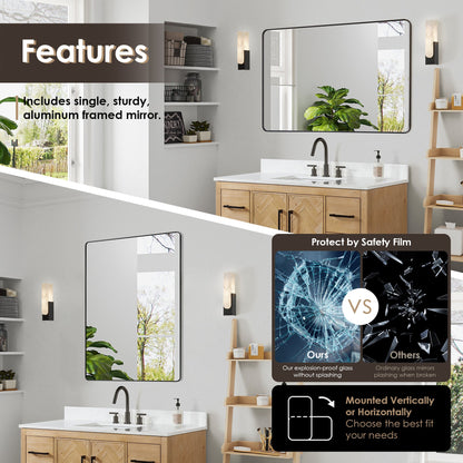 Altair Designs Bellavia 48" single vanity with top - 559048-WF-GW-NM