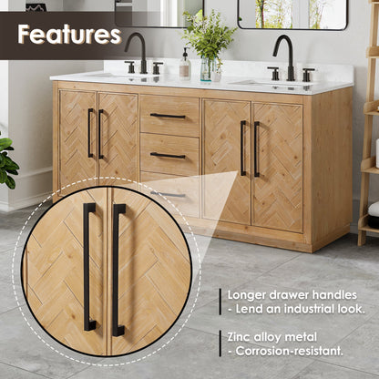 Altair Designs Bellavia 72" double vanity with top - 559072-WF-GW-NM