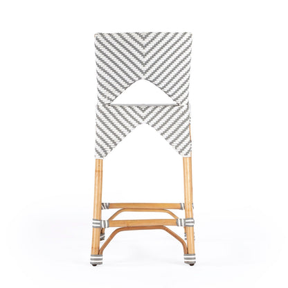 Butler Specialty Company Creanly Rattan 25"" Counter Stool, Gray  - 5603423