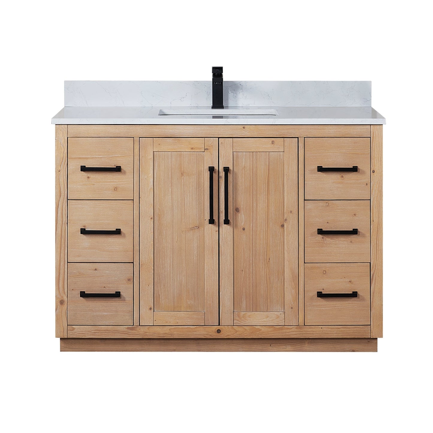 Altair Designs Cicero 48" single vanity with top - 562048-LB-GW-NM
