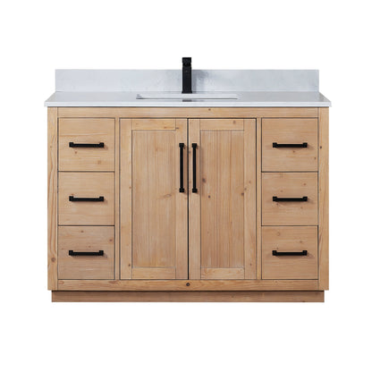 Altair Designs Cicero 48" single vanity with top - 562048-LB-GW-NM