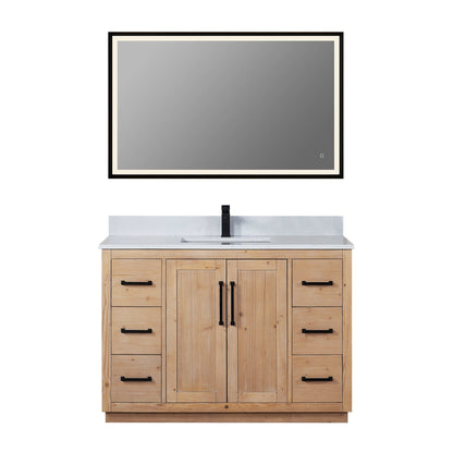 Altair Designs Cicero 48" single vanity with top - 562048-LB-GW-NM