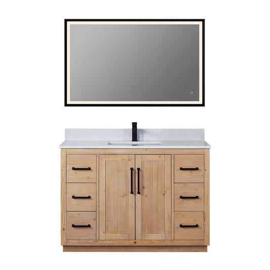 Altair Designs Cicero 48" single vanity with top - 562048-LB-GW-NM