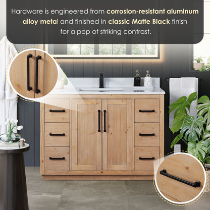 Altair Designs Cicero 48" single vanity with top - 562048-LB-GW-NM