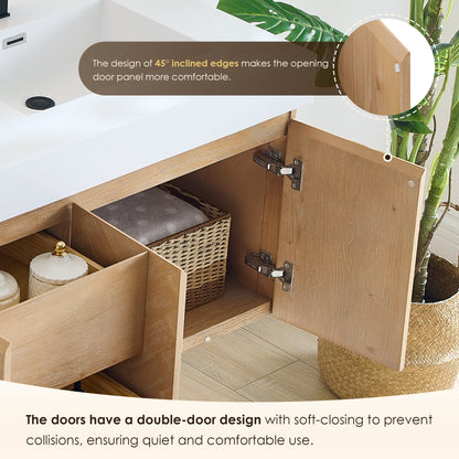 Altair Designs Siena 60" double vanity with top - 564060-LB-WH-NM