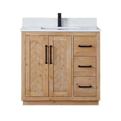 Altair Designs Anais 36" single vanity with top - 565036-LB-GW-NM