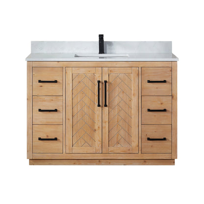 Altair Designs Anais 48" single vanity with top - 565048-LB-GW-NM