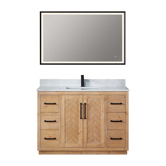Altair Designs Anais 48" single vanity with top - 565048-LB-GW-NM