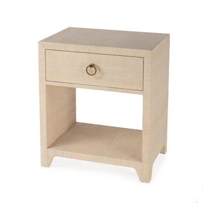 Butler Specialty Company Bar Harbor Raffia 1 Drawer Nightstand, Natural  - 5669362
