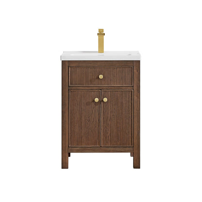 Altair Designs Cerrito 24" single vanity with top - 567024-BK-WH-NM