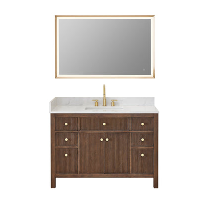 Altair Designs 48" single vanity with top - 567048-BK-GW-NM